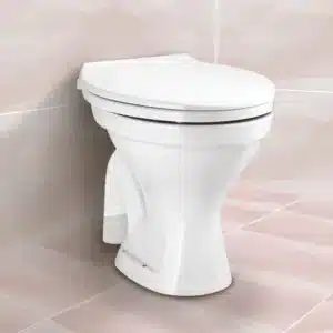 Ruby EWC – classic floor-mounted closet for modern bathrooms | Johnson sanitaryware | Tile House showroom, Mint, Chennai