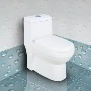 Ecoflush single piece closet – water-saving toilet design | Johnson sanitaryware | Tile House showroom, Redhills, Chennai