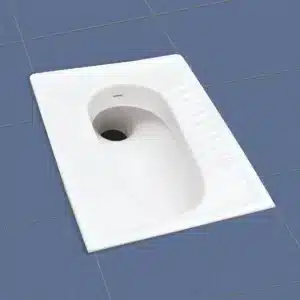 Ruby Orissa Pan 23 – larger Indian floor toilet pan | Johnson sanitaryware | Tile House showroom, Redhills, Chennai