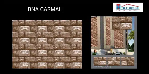 BNA Carmal – 18x12 inch tile for exterior wall cladding | Johnson Tiles | Tile House showroom, Madipakkam
