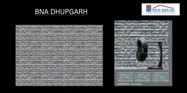 BNA Dhupgarh – 18x12 inch elevation tile for natural wall finish | Johnson Tiles | Tile House showroom, Vadapalani