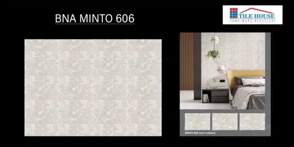 BNA Minto 606 – 18x12 inch elevation tile with smooth finish | Johnson Tiles | Tile House showroom, Vadapalani