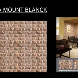 BNA Mount Blanck – 18x12 inch elevation tile with white stone effect | Johnson Tiles | Tile House showroom, Mint