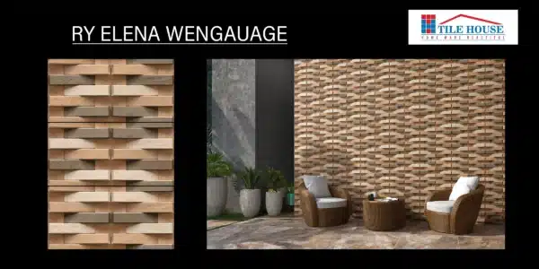 RY Evan Naranjo – 18x12 inch elevation tile with bold texture | Johnson Tiles | Available at Tile House, Redhills