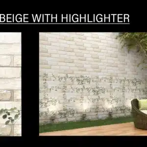 Xandar Beige Highlight – 18x12 inch wall highlight tile for elevation | Johnson Tiles | Tile House Vadapalani showroom