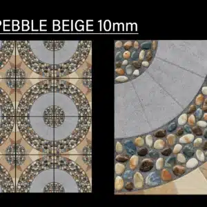JH Geo Pebble Beige tile – pebble pattern 1x1 parking tiles | Tile House in Chennai, showroom in Mint