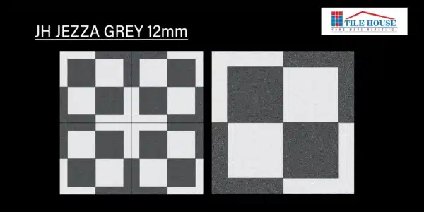 JH Jezza Grey tile – grey stone-look 40x40 cm parking tiles | Tile House in Chennai, showroom in Redhills
