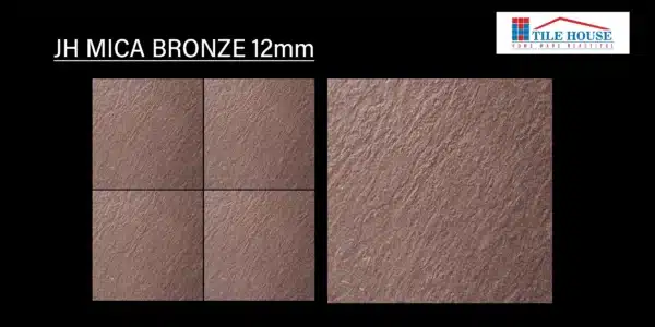 JH Mica Bronze tile – bronze-toned 40x40 cm parking tiles design | Tile House in Chennai, showroom in Madipakkam
