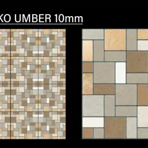 JH Misko Umber tile – bold umber-toned 1x1 ft parking tiles | Tile House in Chennai, showroom in Puzhal