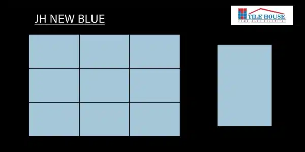 JH New Blue – 12x18 inch sump tile for water tanks | Anti-fungal Johnson Tiles | Tile House showroom, Redhills, Chennai