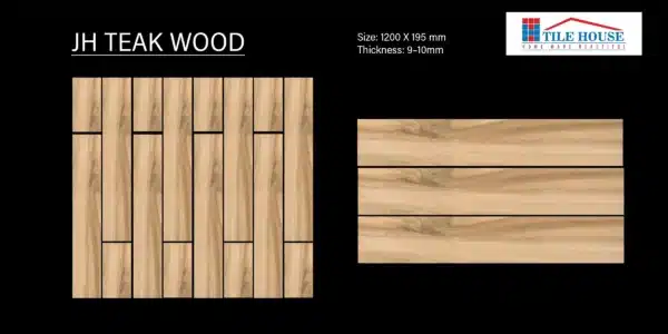 JH Teak Wood tile – classic teak style 4x0.65 ft wood tile | Tile House in Chennai, showroom in Puzhal