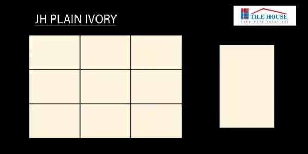 JH Plain Ivory – 12x18 inch sump tile for underground tanks | Johnson Tiles | Available at Tile House showroom, Madipakkam