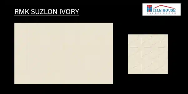 RMK Suzlon Ivory tile – ivory textured 1x1 ft parking tile | Tile House in Chennai, showroom in Redhills