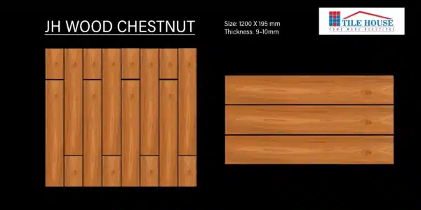 JH Wood Chestnut tile – chestnut-toned 4x0.65 ft wooden tile | Tile House in Chennai, showroom in Redhills