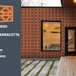 Pearl jali – handcrafted clay tile for air and light flow | 208mm square | Tile House Chennai – Madipakkam, Mint locations