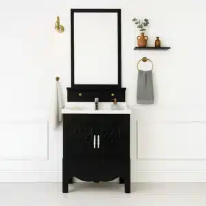 F 607 SM bath vanity – floor model with storage & basin | Johnson sanitaryware | Tile House Vadapalani showroom, Chennai