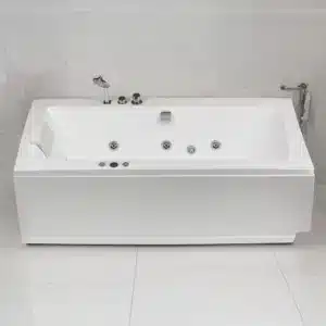Elite Galaxy bathtub – spacious premium bathtub for luxury homes | Johnson sanitaryware | Tile House showroom, Puzhal, Chennai