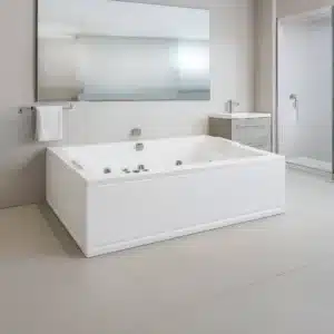 Elite Glamour bathtub – elegant oval tub with premium finish | Johnson sanitaryware | Tile House showroom, Madipakkam