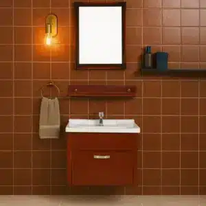 W 561 SM wall bath vanity – smart storage cabinet with mirror | Johnson sanitaryware | Tile House Chennai – Puzhal branch