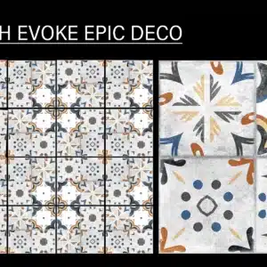 JH Epic Decor 20x20 cm floor tile – vibrant 1x1 ft tiles design for home | Tile House in Chennai, showroom in Puzhal