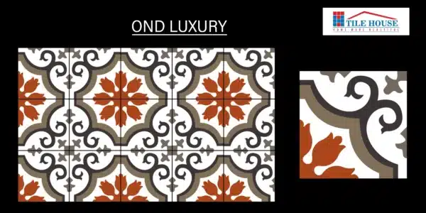 OND Luxury tile – elegant 1x1 ft floor tiles design, 20x20 cm for homes | Tile House in Chennai, showroom in Vadapalani