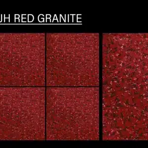 JH Red Granite 1x1 ft tile – classic red granite-look floor tiles design | Tile House in Chennai, showroom in Mint