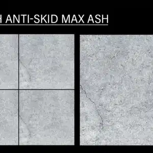 JH Anti-skid Max Ash tile – safe 1x1 ft tiles with anti-slip floor tiles design | Tile House in Chennai, showroom in Redhills