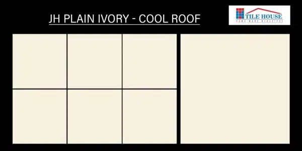 JH Cool Roof Plain Ivory tile – 1x1 ft reflective 20x20 cm floor tiles | Tile House in Chennai, affordable tiles shop in Mint
