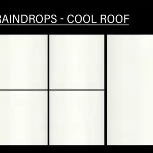 JH Cool Roof White Raindrops tile – 1x1 ft, 20x20 cm reflective tiles design | Tile House in Chennai, showroom in Madipakkam