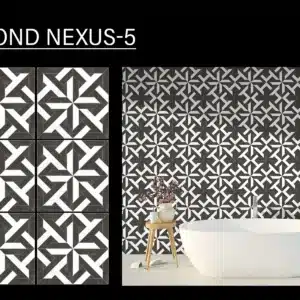 OND Nexus-5 tile – modern 1x1 ft floor tiles design in 20x20 cm | Tile House in Chennai, showroom in Madipakkam