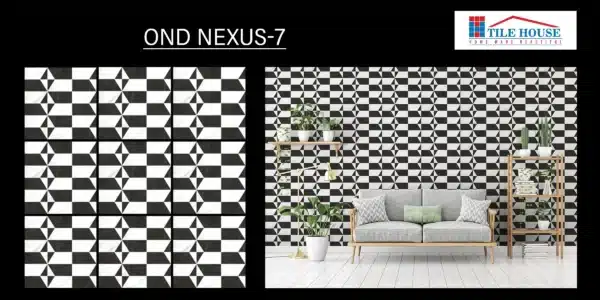 OND Nexus-7 1x1 ft tile – contemporary 20x20 cm floor tiles design | Tile House in Chennai, showroom in Puzhal