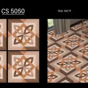 Setup with CS 5050 tiles – stylish 2x2 ft tiles with designs | Best Johnson tile dealers in Mint – Tile House