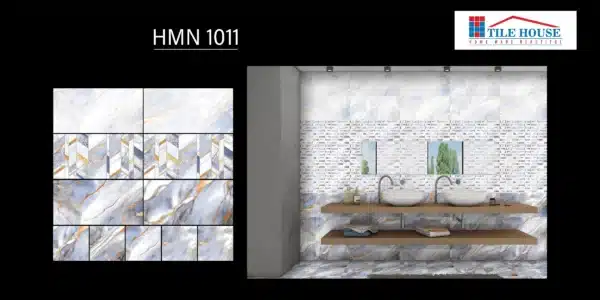 HMN 1011 – 2x1 ft decor wall tile for modern bathrooms | Johnson Tiles from Tile House showroom in Redhills