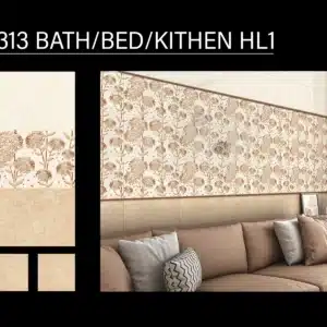 5313 HL1 wall tile – 18x12 inch Johnson Tiles for bathroom, bedroom, and kitchen | Tile House showroom, Vadapalani