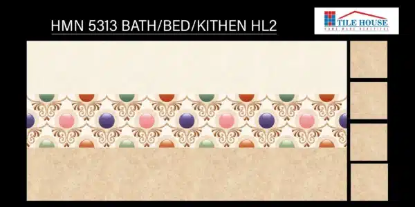 5313 HL2 concept tile – 18x12 inch Johnson Tiles for stylish wall decor | Tile House showroom in Puzhal, Chennai