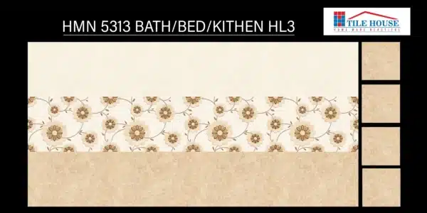 5313 HL3 – 18x12 inch concept wall tile by Johnson Tiles for bedroom/kitchen | Tile House showroom in Mint, Chennai