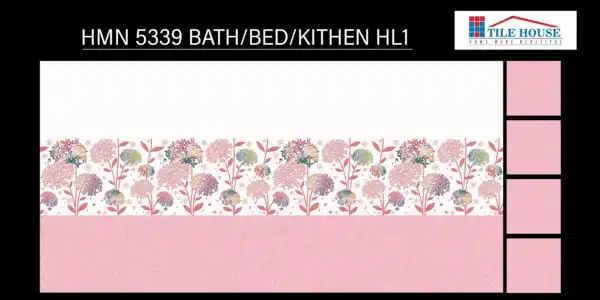 5339 HL1 – 18x12 inch concept wall tile by Johnson Tiles for bath, bed & kitchen | Tile House showroom, Madipakkam