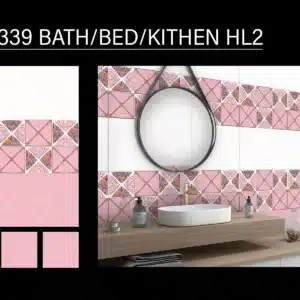 5339 HL2 tile – 18x12 inch multi-room concept wall tile by Johnson Tiles | Tile House showroom in Mint, Chennai