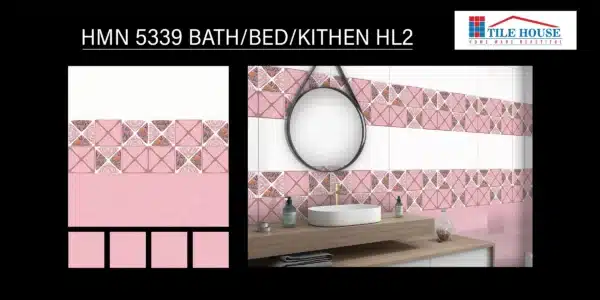 5339 HL2 tile – 18x12 inch multi-room concept wall tile by Johnson Tiles | Tile House showroom in Mint, Chennai