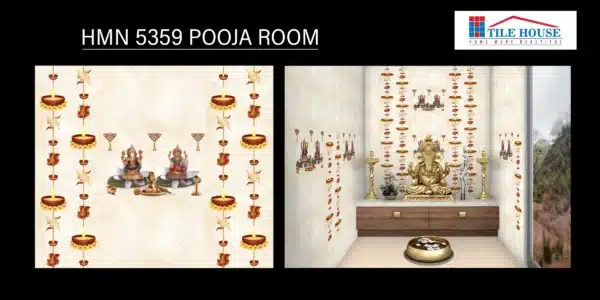 5359 concept tile – 18x12 inch traditional wall tile for pooja room | Johnson Tiles at Tile House Vadapalani