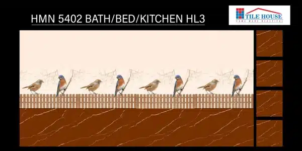 HMN 5402 HL3 – 18x12 inch wall tile for multi-room use | Johnson Tiles | Tile House showroom, Redhills, Chennai