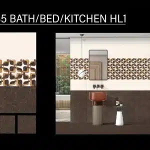 HMN 5485 HL1 – 18x12 inch wall tile for bath, bed & kitchen | Johnson Tiles | Tile House showroom, Vadapalani, Chennai