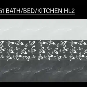 5551 HL2 tile – 18x12 inch wall concept for kitchen, bath & bed | Johnson Tiles at Tile House showroom, Redhills