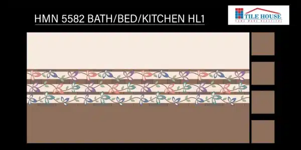 5582 HL1 – 18x12 inch wall tile for bathroom, kitchen & bedroom | Johnson Tiles at Tile House showroom, Vadapalani