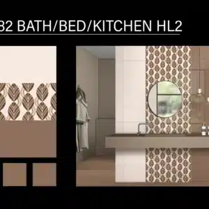 5582 HL2 tile – 18x12 inch Johnson Tiles for stylish bath/bed/kitchen walls | Tile House showroom in Madipakkam