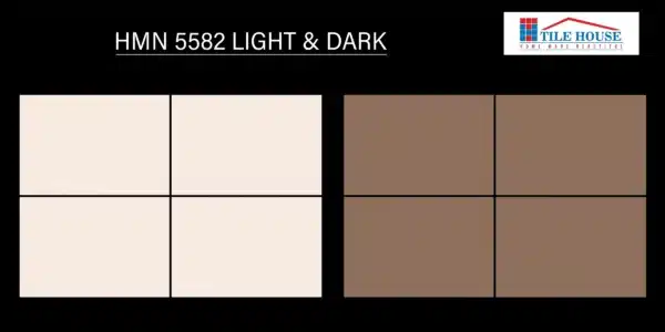 5582 wall tile – 18x12 inch kitchen/bath concept in dual tone | Johnson Tiles at Tile House showroom, Madipakkam
