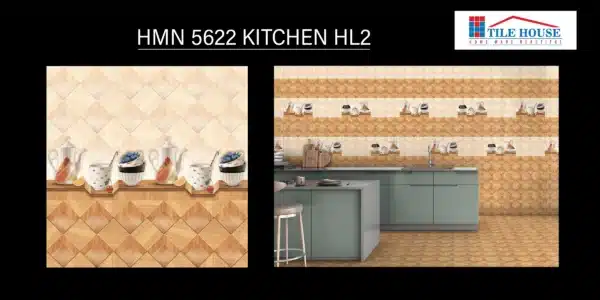5622 HL2 kitchen wall tile – 18x12 inch concept tile by Johnson Tiles | Tile House showroom, Madipakkam, Chennai