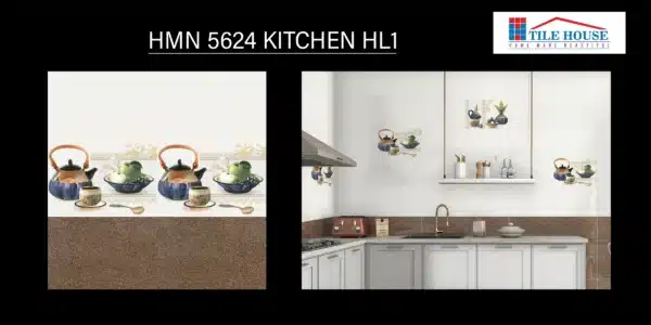 5624 HL1 – 18x12 inch Johnson Tiles for stylish kitchen wall concept | Available at Tile House showroom, Redhills