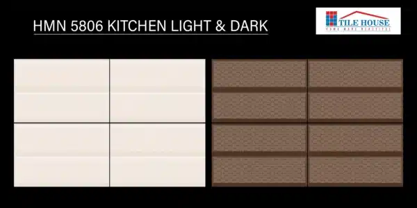 HMN 5086 – 18x12 inch kitchen tile in light/dark combo | Johnson Tiles available at Redhills Tile House showroom