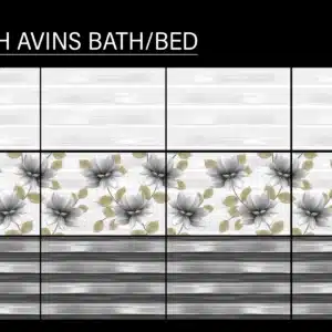 Avins Concept tile – 18x12 inch bath/bed wall tile | Johnson Tiles at Tile House showroom in Mint, Chennai